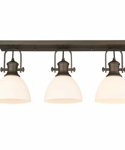 Wholesale ๐ Golden Lighting American Farmhouse Hines 3 Light Semi-Flush โ๏ธ 38 Golden Lighting American Farmhouse Hines 3 Light Semi-Flush