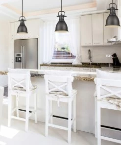 Golden Lighting American Farmhouse Duncan Small Pendant With Rod