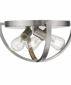 Golden Lighting American Farmhouse Colson Flush Mount - 15