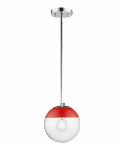 Golden Lighting Dixon Small Pendant With Rod - Closeout