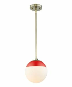 Golden Lighting Dixon Small Pendant With Rod - Closeout
