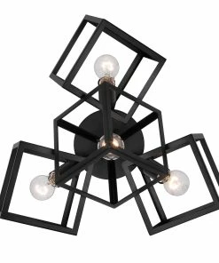 Golden Lighting Cassio 4 Light Semi-Flush