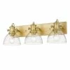 New 🔥 Golden Lighting Hines 3 Light Bath Vanity American Farmhouse 🌟 1 Golden Lighting Hines 3 Light Bath Vanity American Farmhouse