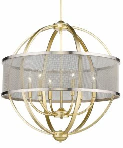 Best Pirce ๐งจ Golden Lighting American Farmhouse Colson 6 Light Chandelier โค๏ธ 43 Golden Lighting American Farmhouse Colson 6 Light Chandelier