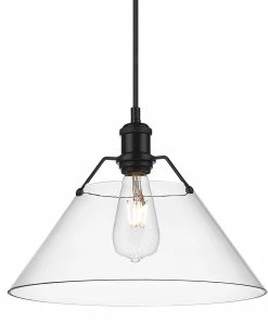 Golden Lighting American Farmhouse Orwell Large Pendant - 14"