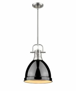 Golden Lighting American Farmhouse Duncan Small Pendant With Rod