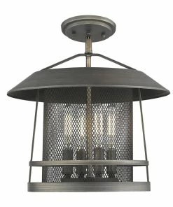 Golden Lighting American Farmhouse Parsons 4 Light Pendant - Closeout