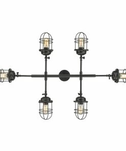 Golden Lighting American Farmhouse Seaport Linear Pendant
