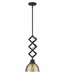 Golden Lighting Hawthorn Small Pendant - Closeout American Farmhouse