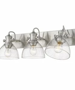 Golden Lighting Hines 3 Light Bath Vanity American Farmhouse