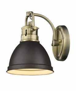 Golden Lighting American Farmhouse Duncan 1 Light Bath Vanity