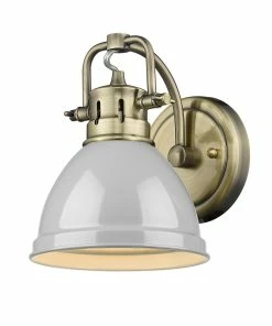 Buy ๐ฅ Golden Lighting American Farmhouse Duncan 1 Light Bath Vanity - Closeout โญ 46 Golden Lighting American Farmhouse Duncan 1 Light Bath Vanity - Closeout