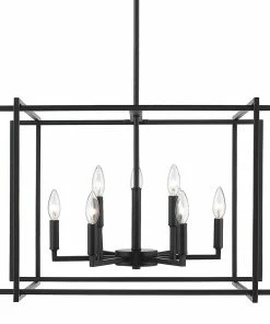 Golden Lighting American Farmhouse Tribeca 9 Light Chandelier