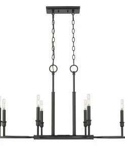 Golden Lighting American Farmhouse Ellyn Linear Pendant