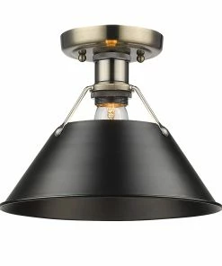 Golden Lighting American Farmhouse Orwell Flush Mount