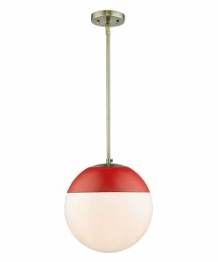 New ๐ Golden Lighting American Farmhouse Dixon 1 Light Pendant With Rod - Closeout โ๏ธ 23 Golden Lighting American Farmhouse Dixon 1 Light Pendant With Rod - Closeout