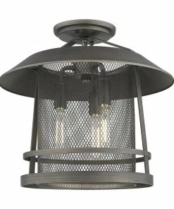 Golden Lighting American Farmhouse Parsons Semi-Flush - Closeout