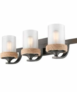 Golden Lighting Chatham 3 Light Bath Vanity American Farmhouse