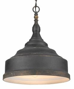 Golden Lighting American Farmhouse Keating 3 Light Pendant