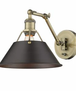Golden Lighting Transitional Looks Orwell 1 Light Articulating Wall Sconce