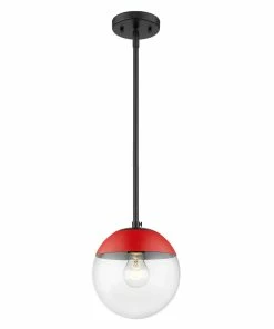 Golden Lighting Dixon Small Pendant With Rod - Closeout