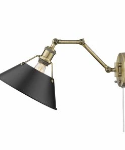 Golden Lighting Transitional Looks Orwell 1 Light Articulating Wall Sconce