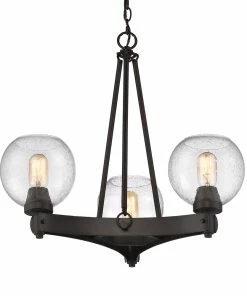 Golden Lighting Galveston 3 Light Chandelier American Farmhouse