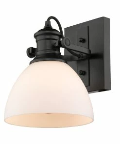 Golden Lighting Hines 1 Light Semi-Flush