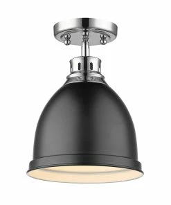 Golden Lighting Duncan Flush Mount American Farmhouse