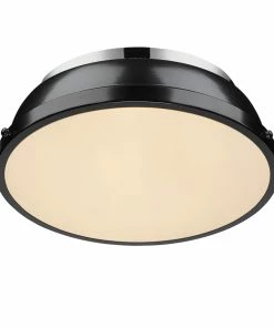 Top 10 💯 Golden Lighting Transitional Looks Duncan 14" Flush Mount 🥰 127 Golden Lighting Transitional Looks Duncan 14