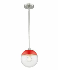 Golden Lighting Dixon Small Pendant With Rod - Closeout