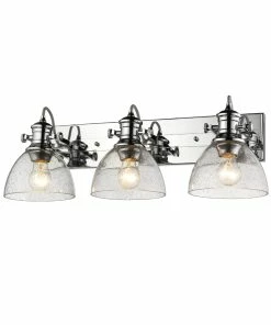 Golden Lighting Hines 3 Light Bath Vanity American Farmhouse