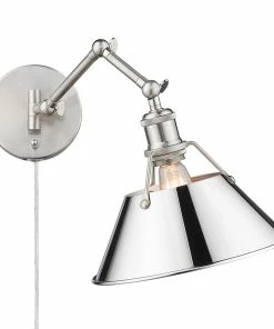 Golden Lighting Transitional Looks Orwell 1 Light Articulating Wall Sconce