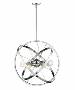 Golden Lighting Atom 6 Light Chandelier - Closeout American Farmhouse