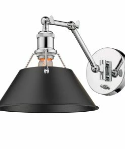 Golden Lighting Transitional Looks Orwell 1 Light Articulating Wall Sconce