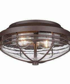 Golden Lighting Seaport Outdoor Flush Mount