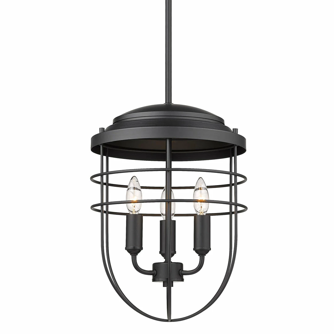 Deals ๐งจ Golden Lighting Seaport 3 Light Pendant - Closeout ๐ 3 Golden Lighting Seaport 3 Light Pendant - Closeout