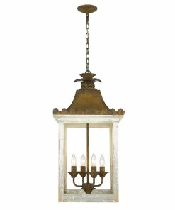 Golden Lighting American Farmhouse Finley 4 Light Pendant