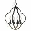 Golden Lighting American Farmhouse Flori 4 Light Pendant