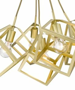 Golden Lighting American Farmhouse Cassio 5 Light Pendant