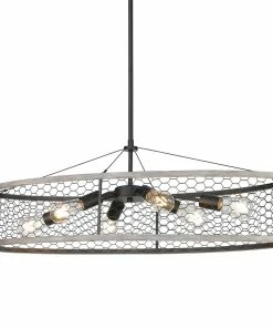 Golden Lighting Bailey Linear Pendant American Farmhouse