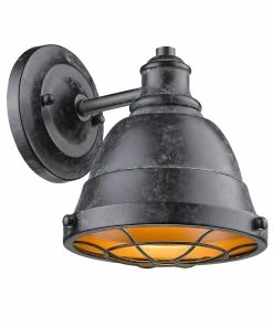 Golden Lighting Bartlett 1 Light Bath Vanity American Farmhouse