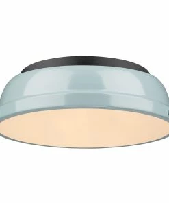 Top 10 💯 Golden Lighting Transitional Looks Duncan 14" Flush Mount 🥰 117 Golden Lighting Transitional Looks Duncan 14