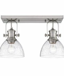 Wholesale ❤️ Golden Lighting Hines 2 Light Semi-Flush American Farmhouse 😉 39 Golden Lighting Hines 2 Light Semi-Flush American Farmhouse