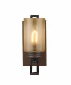 Golden Lighting Hidalgo 1 Light Bath Vanity American Farmhouse