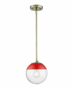 Golden Lighting Dixon Small Pendant With Rod - Closeout