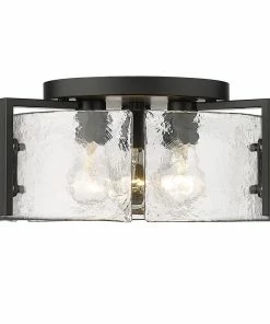 Golden Lighting Aenon Flush Mount American Farmhouse