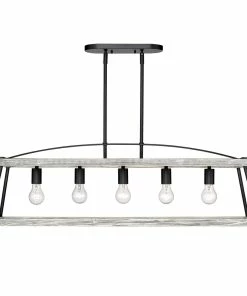 Golden Lighting Teagan Linear Pendant American Farmhouse