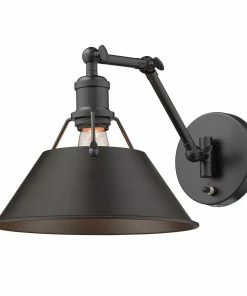Golden Lighting Transitional Looks Orwell 1 Light Articulating Wall Sconce