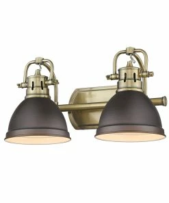 New ✨ Golden Lighting Duncan 2 Light Bath Vanity 👍 141 Golden Lighting Duncan 2 Light Bath Vanity